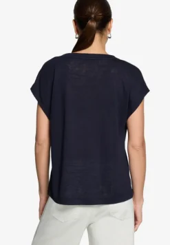 Basic-T-Shirt mit V-Ausschnitt