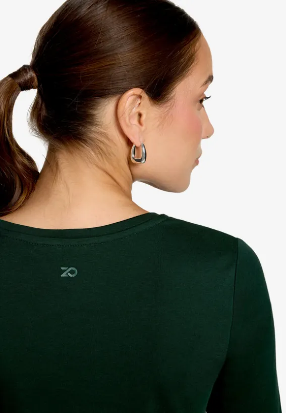 Basic-T-Shirt mit V-Ausschnitt