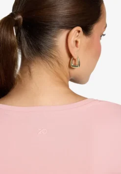 Basic-T-Shirt mit V-Ausschnitt