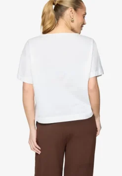 Baumwoll-T-Shirt mit Stickerei