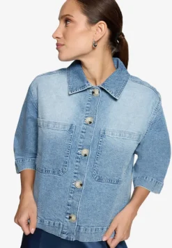 Blazer-Jacke im Jeans-Look