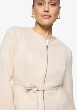 Blazer-Jacke in Lederoptik