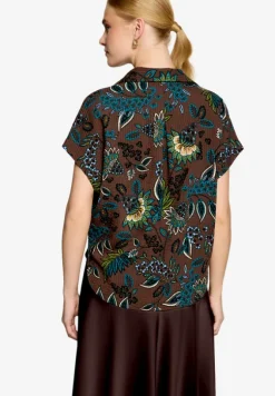 Bluse kurzarm mit Print