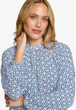 Bluse mit grafischem Print
