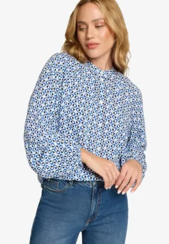 Bluse mit grafischem Print