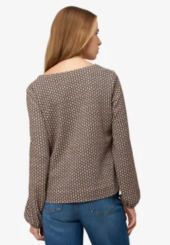 Bluse mit grafischem Print