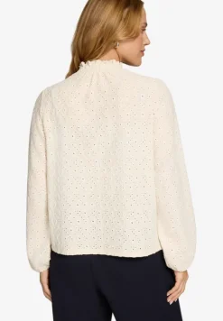 Bluse mit Lochmuster
