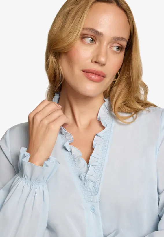 Bluse mit Rüschen