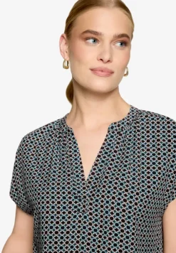 Blusenshirt mit grafischem Muster