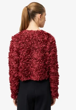 Bolero-Jacke mit 3D Blumen
