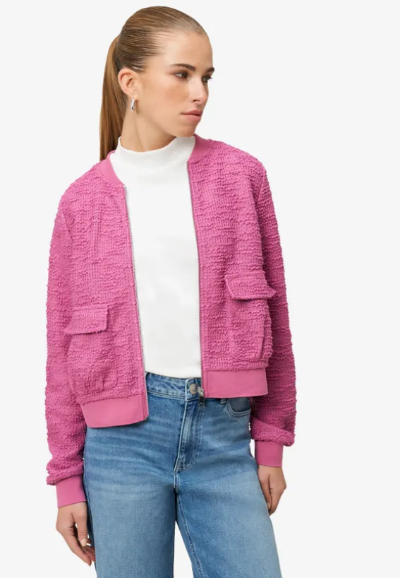 Boucè Jacke mit Reißverschluss