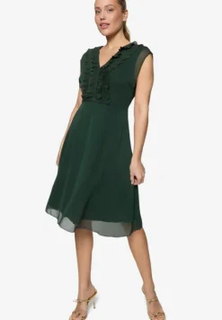 Chiffonkleid mit Rüschen