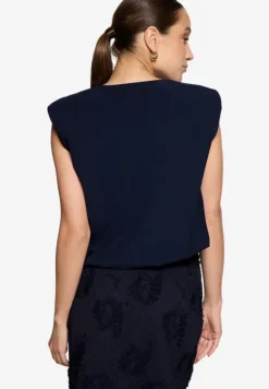 Cropped-Shirt mit Rundhalsausschnitt