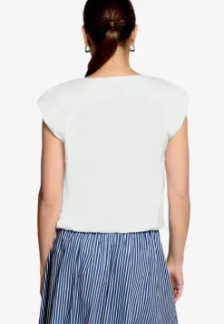 Cropped-Shirt mit Rundhalsausschnitt