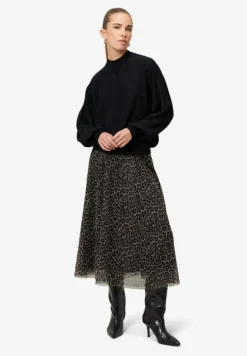Feinstrickpullover mit Stehkragen