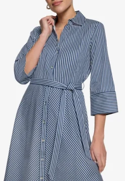 Hemdblusenkleid mit 3/4 Arm
