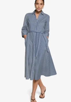 Hemdblusenkleid mit 3/4 Arm