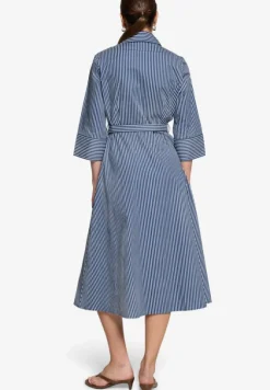 Hemdblusenkleid mit 3/4 Arm