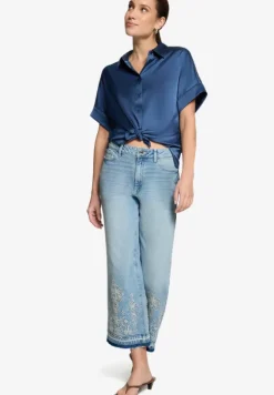 Jeans mit Stickerei 7/8 Länge
