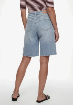 Jeans-Shorts mit Bindedetail