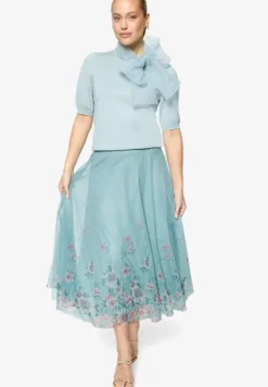 Kurzarmpullover mit Schleife