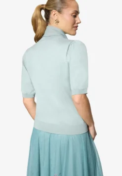 Kurzarmpullover mit Schleife