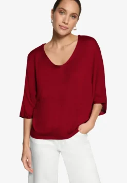 Kurzarmpullover mit V-Ausschnitt