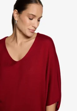 Kurzarmpullover mit V-Ausschnitt