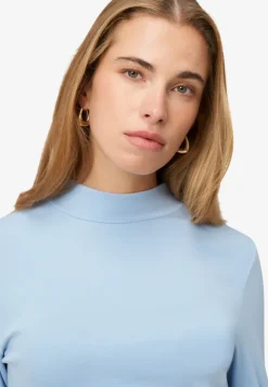 Langarmshirt mit Stehkragen