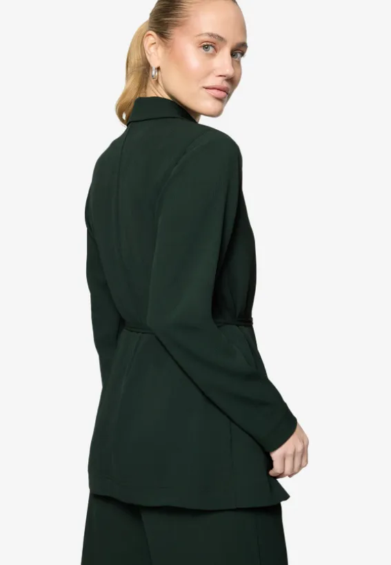 Longblazer strukturiert mit Bindedetail