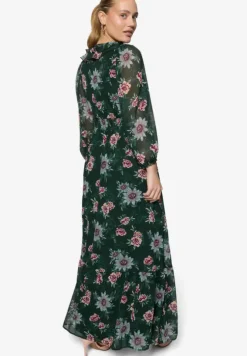 Maxikleid langarm mit Blumen