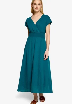 Maxikleid mit geraffter Taille