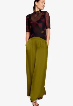 Mesh-Shirt mit Blumen