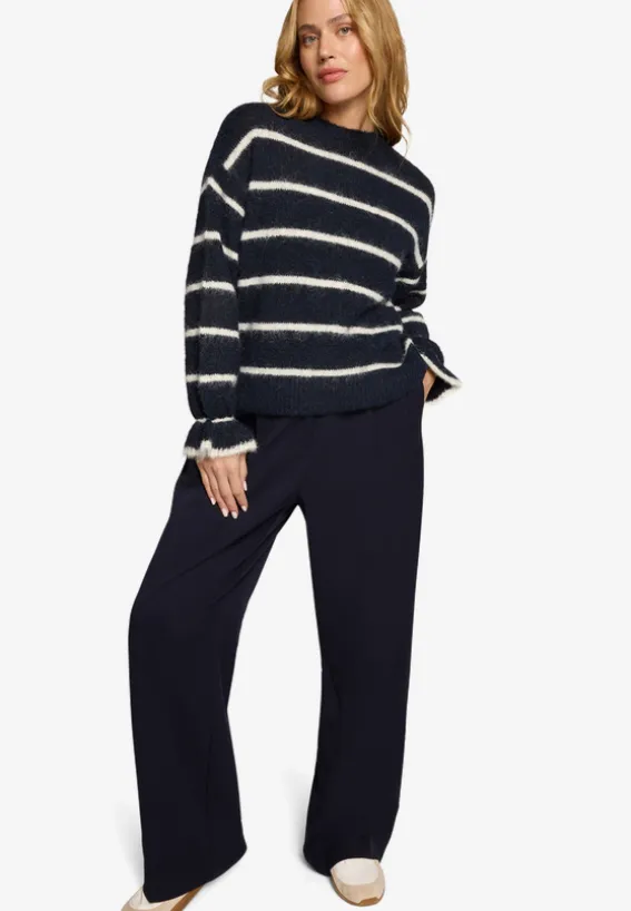 Pullover gestreift mit Wolle