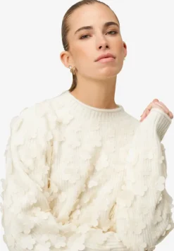 Pullover mit 3D Blüten