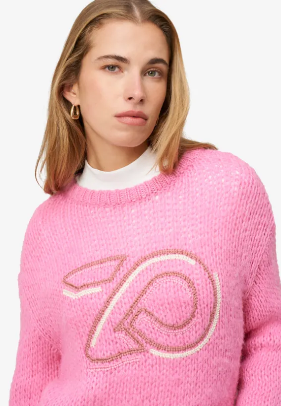 Pullover mit Logostickerei