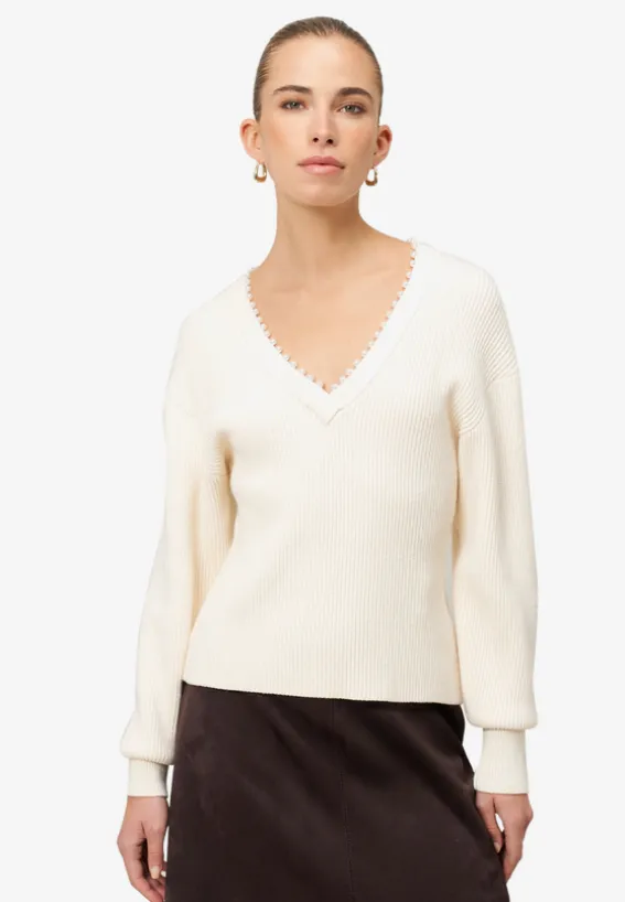 Pullover mit Perlen