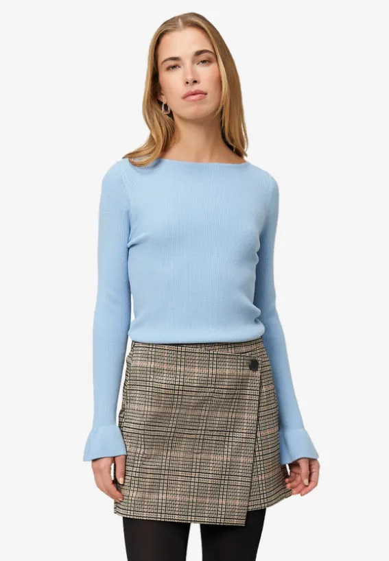 Pullover mit Volants am Ärmel