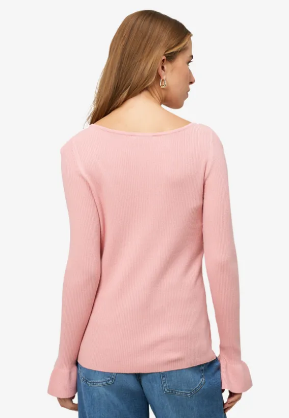 Pullover mit Volants am Ärmel