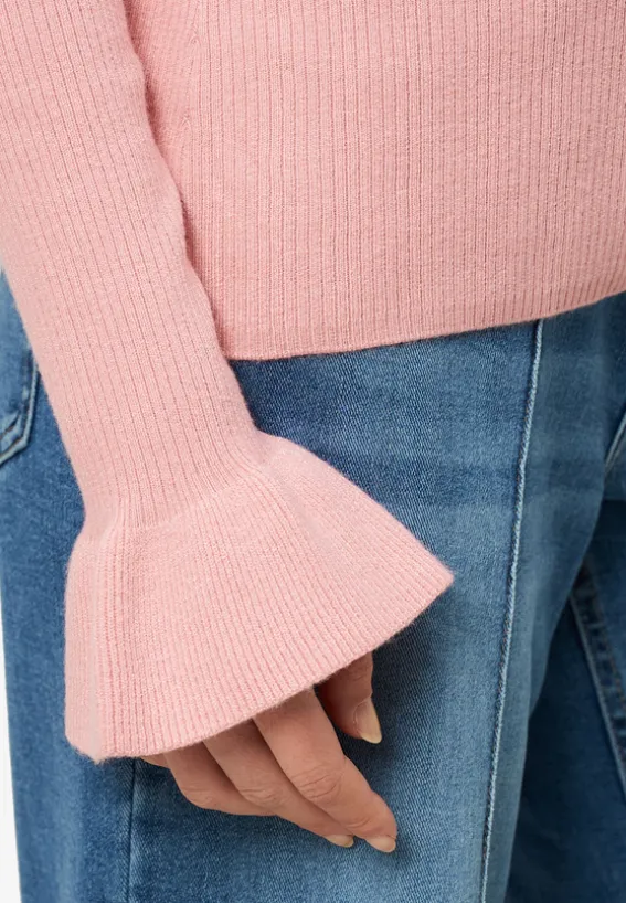 Pullover mit Volants am Ärmel