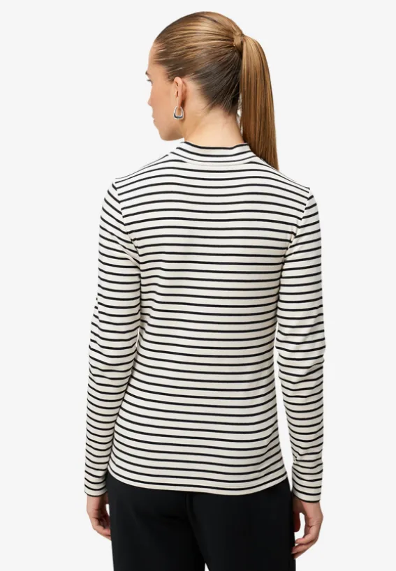 Ringelshirt mit Stehkragen