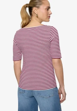 Ringelshirt mit U-Boot Ausschnitt