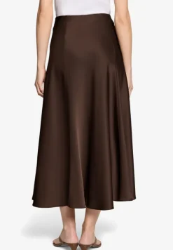 Satinrock Maxi mit Gummibund