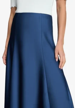 Satinrock Maxi mit Gummibund