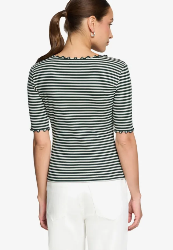 Shirt gestreift mit Raffung