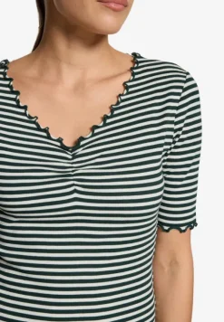 Shirt gestreift mit Raffung