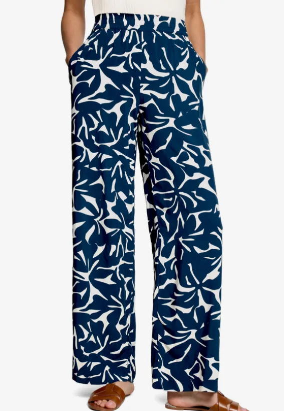 Stoffhose mit Blumenmuster