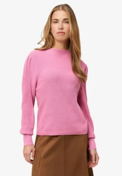 Strickpullover mit Ballonärmeln