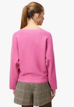 Strickpullover mit U-Bootausschnitt