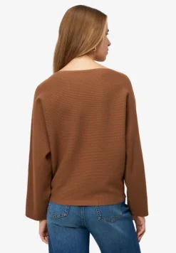 Strickpullover mit U-Bootausschnitt